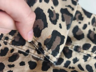 Mini falda cargo animal print leopardo Bershka