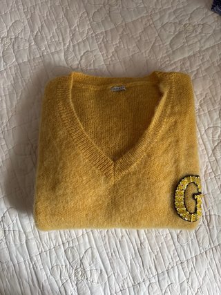 Maglione Guess Giallo con G