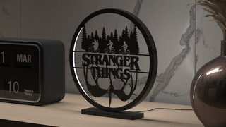 Lámpara LED Aro Stranger Things