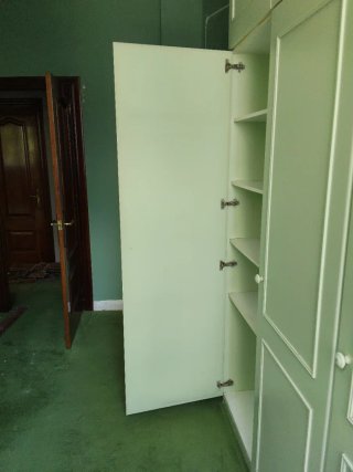 Puertas de armario modular verde