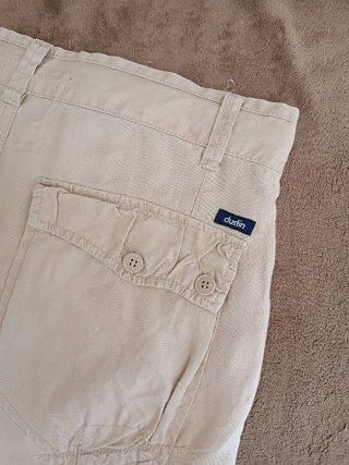 Pantaloni uomo beige gamba larga