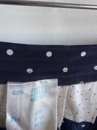 Falda vintage Liliane Burty Paris rayas lunares