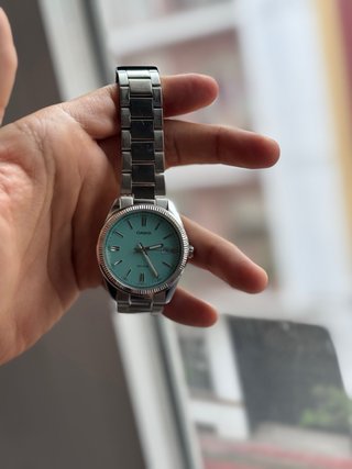 Casio MTP1302 Tiffany Plata/Turquesa