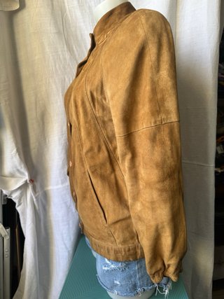 Giacca in pelle scamosciata vintage