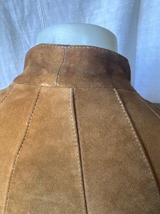 Giacca in pelle scamosciata vintage