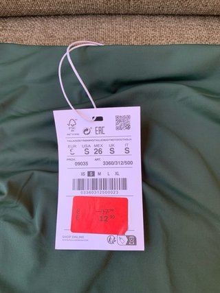 Falda larga verde de Pull&Bear