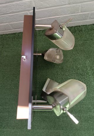 Conjunto 2 Lámparas Salón Cristal Wengue