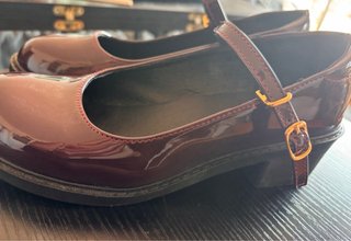 Zapatos Mary Jane charol granate