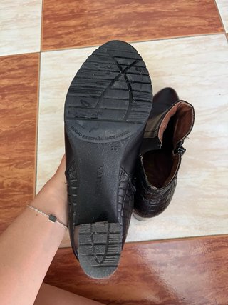 Botines Pitillos Piel Charol Talla 38
