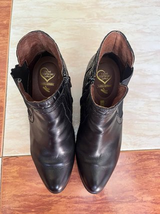 Botines Pitillos Piel Charol Talla 38