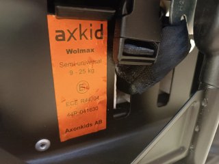 Silla coche Axkid Wolmax contramarcha 9-25kg
