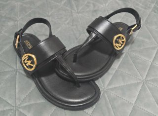 Sandalias Michael Kors Negras Doradas