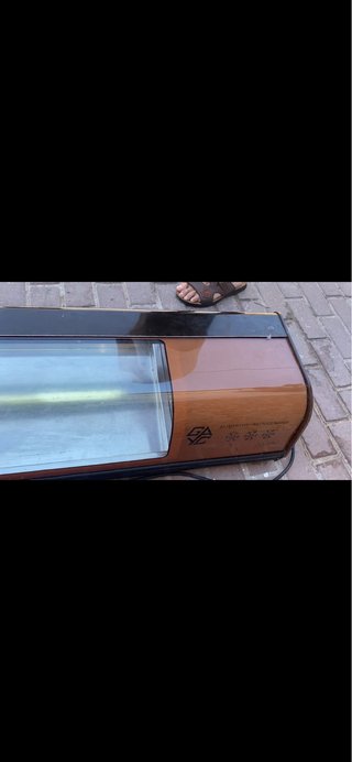 Vitrina Fría Cristal y Madera