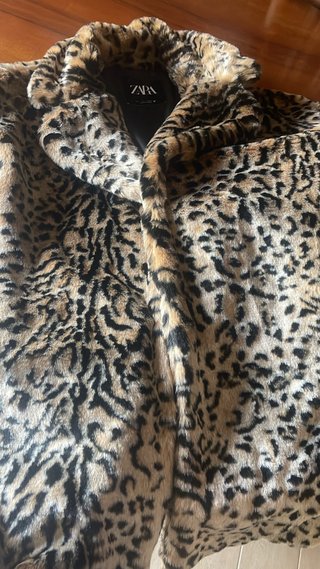 Zara Pelliccia Sintetica Leopardata Taglia Unica
