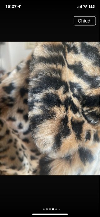Zara Pelliccia Sintetica Leopardata Taglia Unica