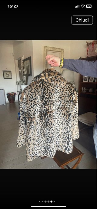 Zara Pelliccia Sintetica Leopardata Taglia Unica
