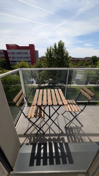 Conjunto mesa y 2 sillas terraza