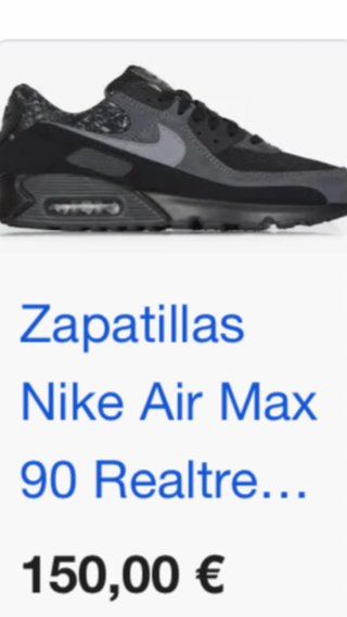 Zapatillas Nike Air Max Negras y Grises