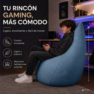 Aiire Puff Pera con Relleno Incluido - Puff Gamer