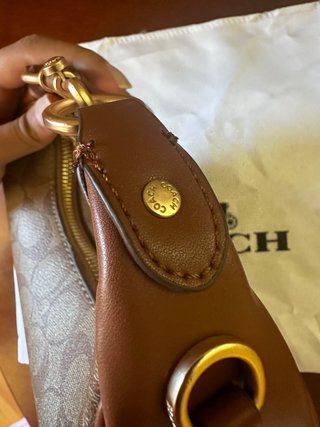 Bolso Coach Monogram Marrón y Beige