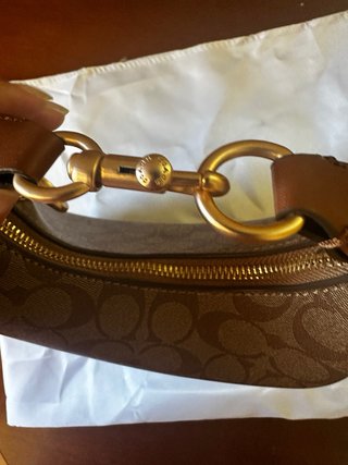 Bolso Coach Monogram Marrón y Beige
