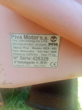 Motocultor Piva