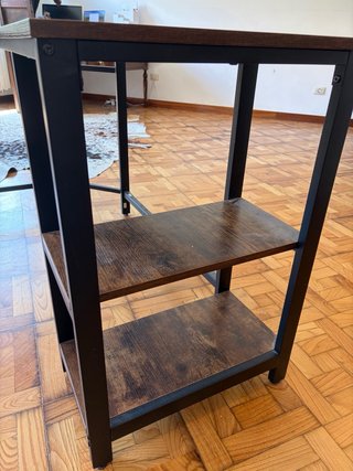 Escritorio de esquina madera y metal