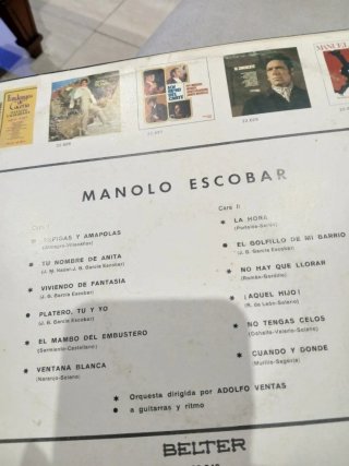Vinilo Manolo Escobar - Flamenco Años 70