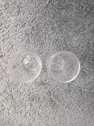 Bicchieri di vetro con cannuccia (2 unità)