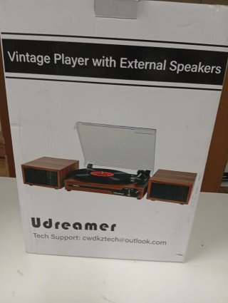 Giradischi Udreamer Bluetooth 5.3 Marrone