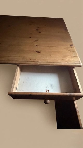 Escritorio madera pino grande y estable