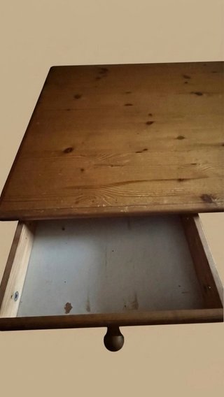 Escritorio madera pino grande y estable