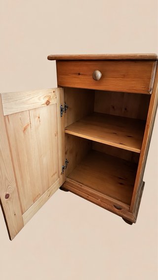 Escritorio madera pino grande y estable