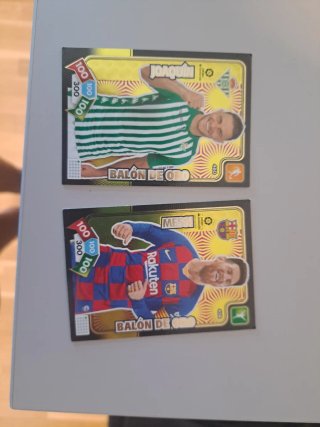 Cromos Adrenalyn 2019-2020 Joaquín y Messi