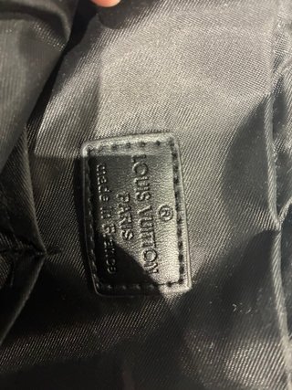 Borsa a tracolla Louis Vuitton nero grigio da uomo