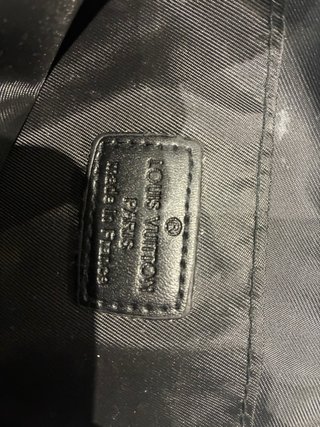 Borsa a tracolla Louis Vuitton nero grigio da uomo