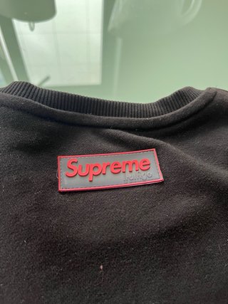 Sudadera Supreme Negra Box Logo