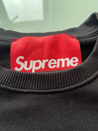 Sudadera Supreme Negra Box Logo