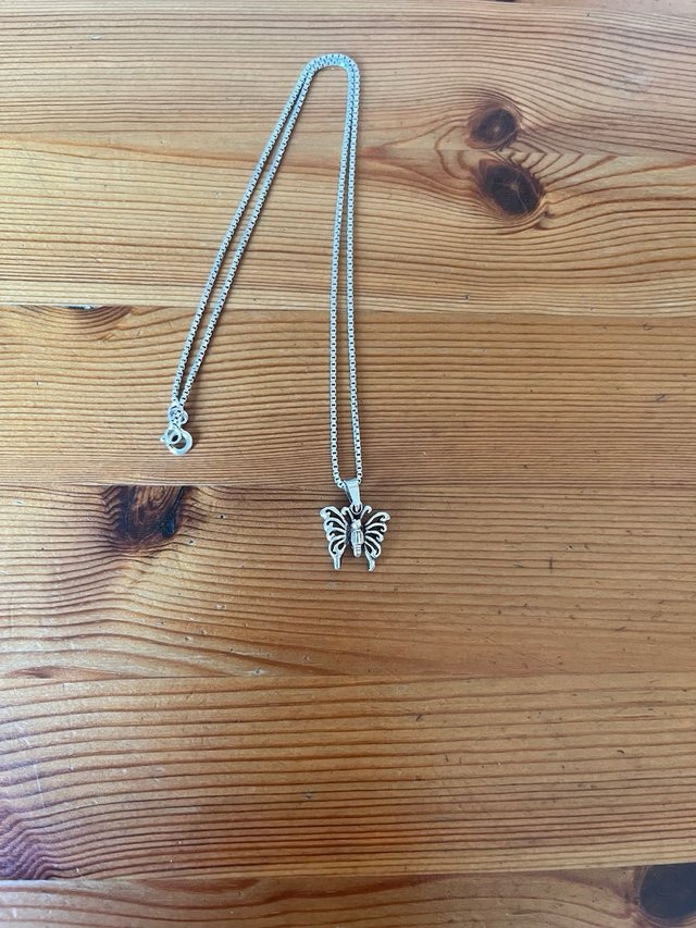 Colgante Plata Mariposa