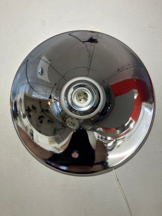 Lampada soffitto d.35 metallo cromo