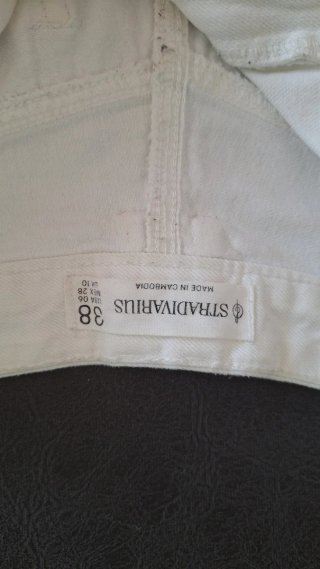 Pantalón vaquero corto blanco