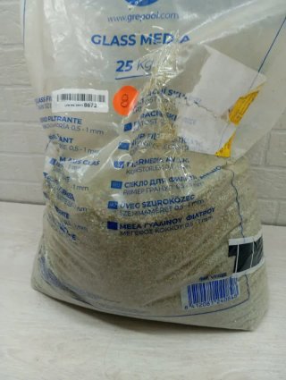 Vidrio filtrante para filtros de Piscina 25 Kg