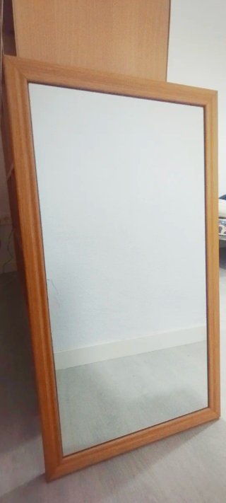 Espejo rectangular marco madera 50x90