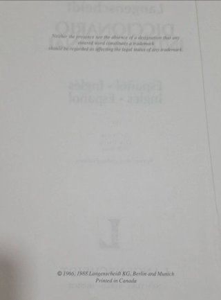 Diccionario Internacional (Español-Inglés) - 1988
