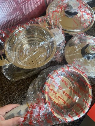 Set 16 pezzi DeKoch Pentole Acciaio Inox