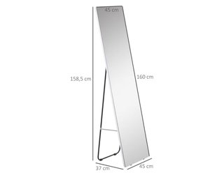 Espejo HOMCOM Metal y Cristal