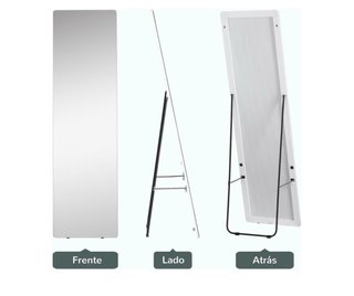 Espejo HOMCOM Metal y Cristal