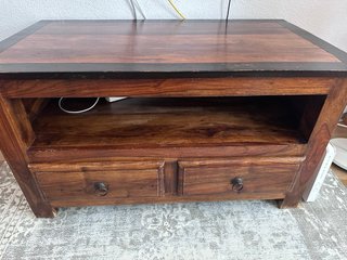 Mueble TV madera rústico 90cm