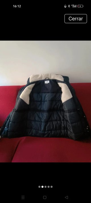 Parka Celio azul marino con Forro Polar