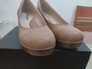 Zapatos cuña Bossanova Talla 38 Beige